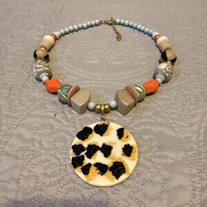 Plunder Design Leopard Necklace with Removable Pendant